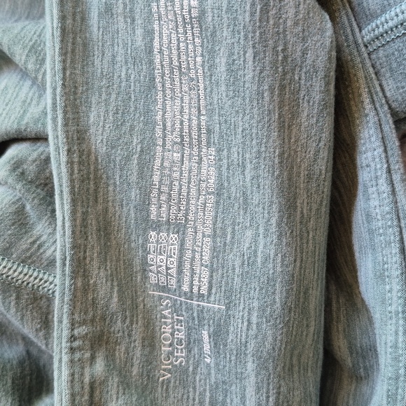 Women's Victoria Secret‎ Set Mint Green Leggings Pants Size 4 Tank Size XS - Picture 6 of 11